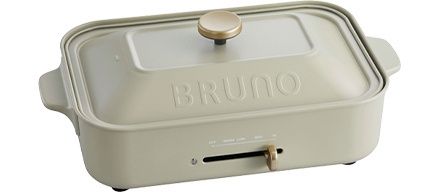 BRUNO 2021 ホリデーコレクション コンパクトホットプレート グリーングレー