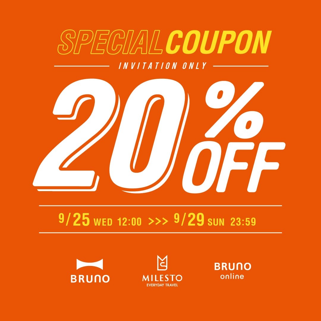 ご招待者様限定！20%OFF SPECIAL COUPON