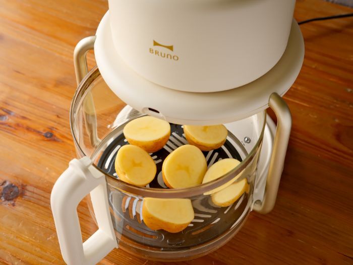 ガラスエアフライヤーのレシピ 【お店の味 絶品ローストポテト】カリ