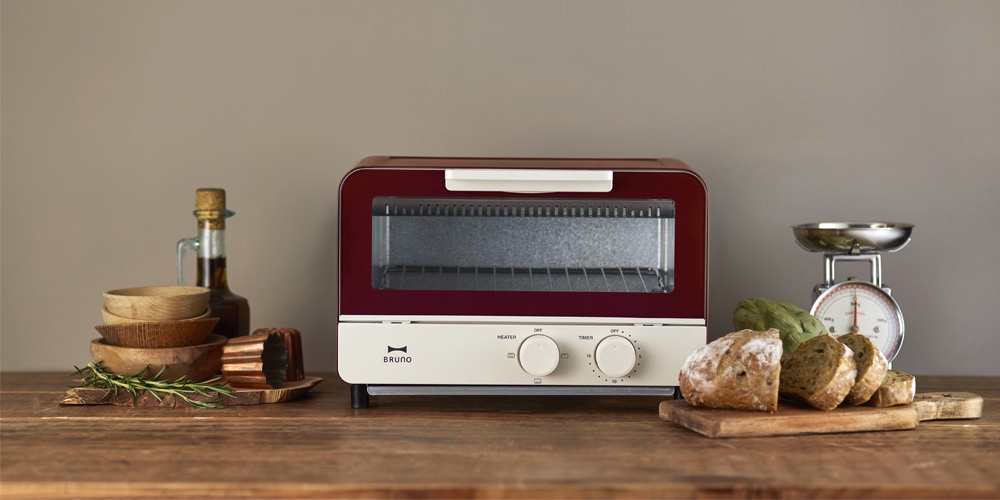 【新品・未使用】ブルーノ トースターグリル レッド BRUNO調理機器