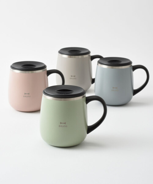 コンパクトミル付きコーヒーメーカー+蓋つきステンレスマグ