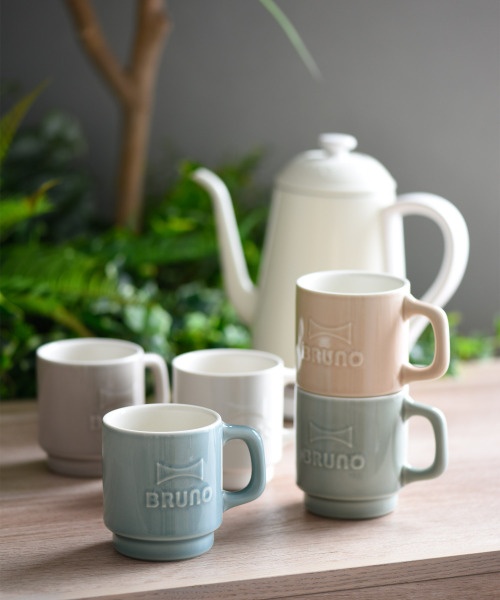 パーソナル電動ミルコーヒーメーカー＋Enboss mug ギフト巾着