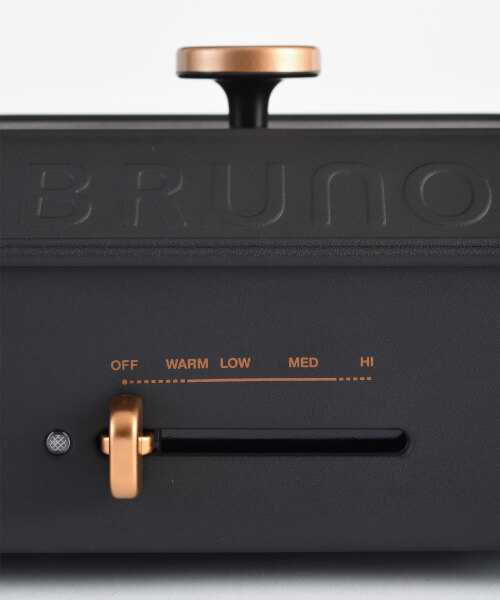 コンパクトホットプレート＋セラミックコート鍋(ブラック)セット