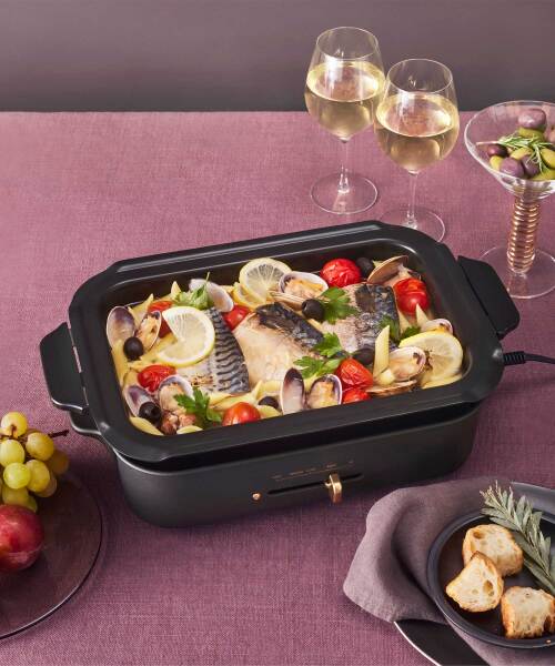 コンパクトホットプレート コンプリートセット(鍋ブラック) 【限定