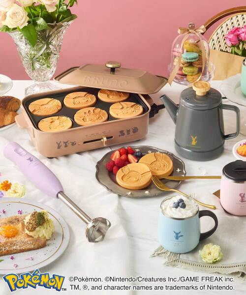 イーブイフレンズホーローケトル +蓋つきステンレスマグshort グレー