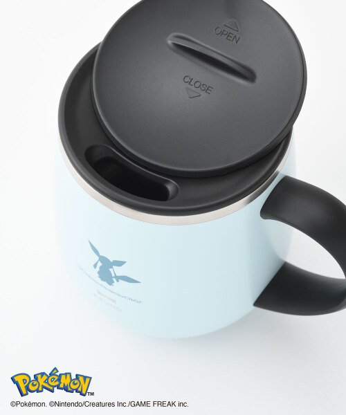 イーブイフレンズホーローケトル +蓋つきステンレスマグshort グレー