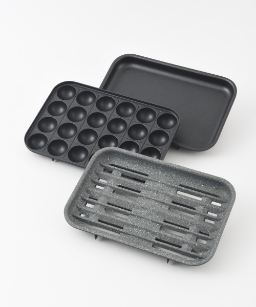 コンパクトグリルホットプレート スチーマー(1段)&セラミックコート鍋