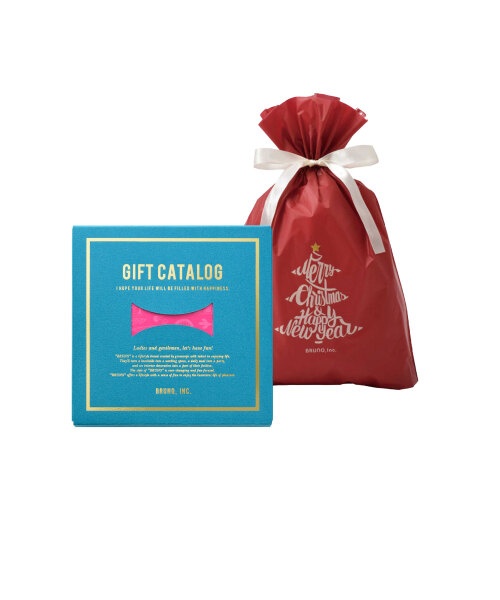 BRUNOカタログギフト（マゼンタピンク）クリスマスギフト巾着セット の