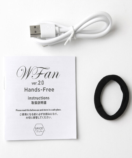 WFan ハンズフリー ポータブル扇風機 ver.2.0 アクアブルーの通販