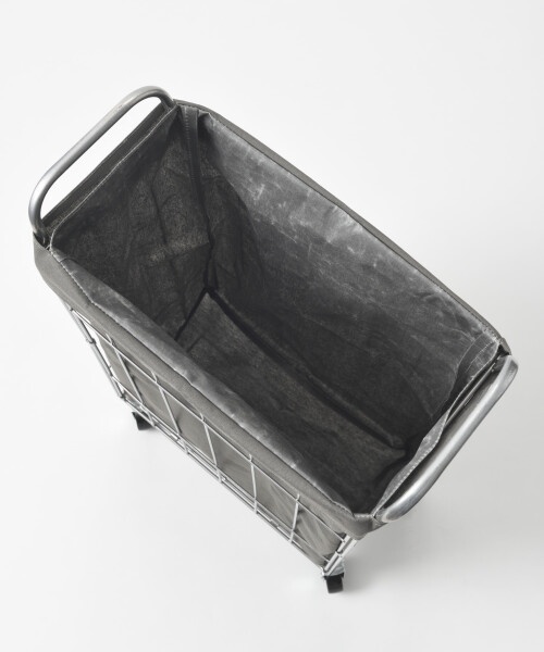 LAUNDRY SQUARE BASKET with CASTER SLIM 40L ホワイトの通販 | BRUNO