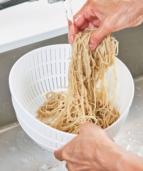 米とぎにも使えるザルとボウル 6点セット ホワイトの通販