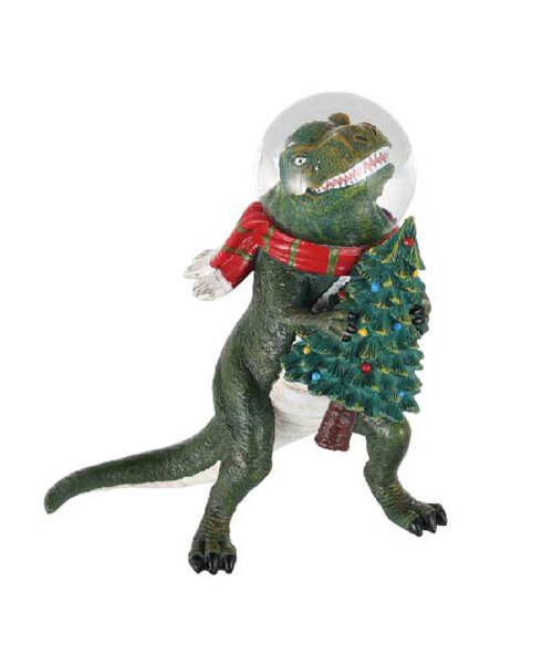 恐竜家族　ダイナソー 特別ホリデーエディション　クリスマス 今年のクリスマスは、スノードームダイナソー🦖 ツリーを抱えた恐竜が