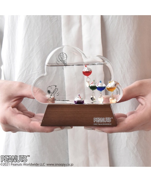 スヌーピーガラスフロート温度計クラウド の通販 | BRUNO online