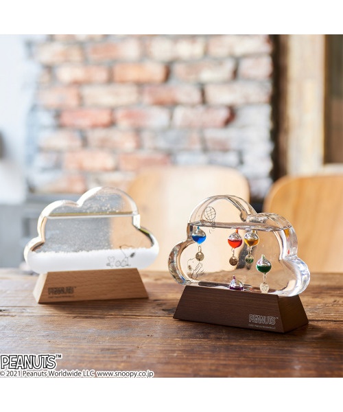 スヌーピーガラスフロート温度計クラウド の通販 | BRUNO online