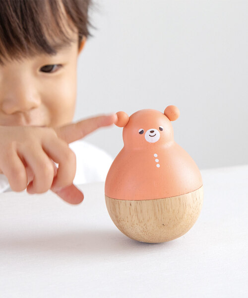 アンティーク　テディベア　おきあがりこぼし まわるおきあがりこぼし おとぼけTeddy : スマートギフト Yahoo