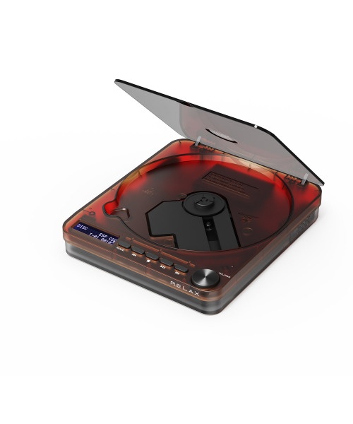 RELAX PIXEL TUNES Bluetooth対応CDプレーヤー。 レトロでスケルトンなCDプレーヤー「PIXEL TUNES」。Bluetooth