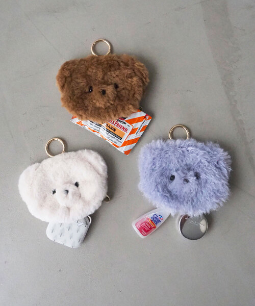 テディチャームポーチ WHITEの通販 | BRUNO online