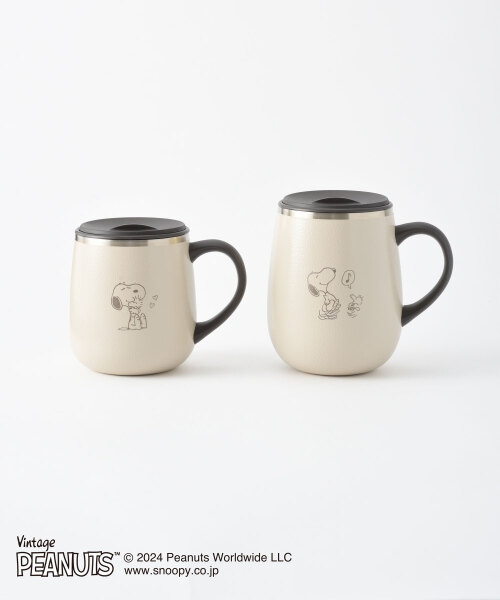 PEANUTS 蓋つきステンレスマグ tall エクリュの通販 | BRUNO online