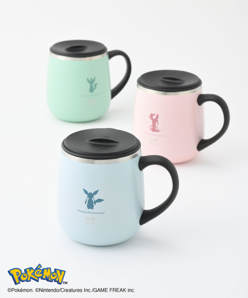 イーブイフレンズ 蓋つきステンレスマグ short ピンクの通販 | BRUNO