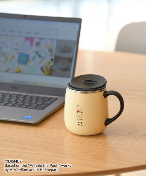 読売ジャイアンツ G-po ファンクラブ 真空マグカップ BRUNO Pooh 蓋つきステンレスマグ short ハニーイエローの通販 | BRUNO online