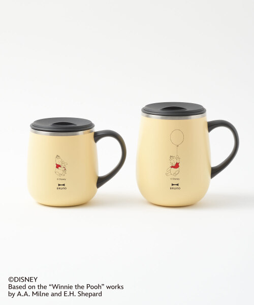 Pooh 蓋つきステンレスマグ tall ハニーイエローの通販 | BRUNO online