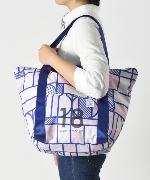 PAPIER TIGRE×MILESTO ポケッタブルトートバッグ 18L ストラクチャーの