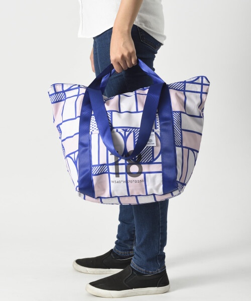 PAPIER TIGRE×MILESTO ポケッタブルトートバッグ 18L ボックスの通販