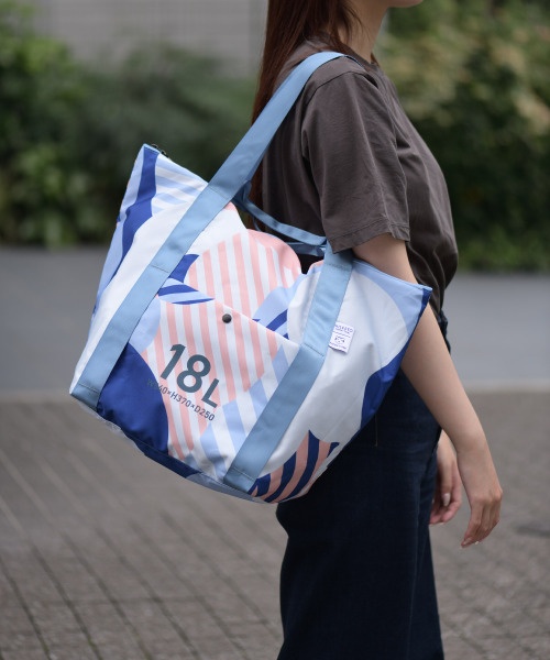 MILESTO×PAPIERTIGRE ポケッタブルトートバッグ 18L メモリーの