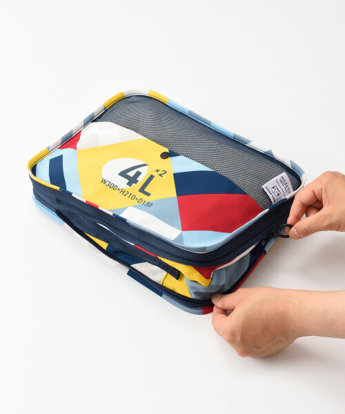 MILESTO×PAPIERTIGRE 圧縮パッキングオーガナイザー 4L×2 メモリーの