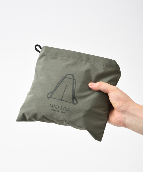 MILESTO UTILITY パッカブル2WAYリュック カーキの通販 | BRUNO online