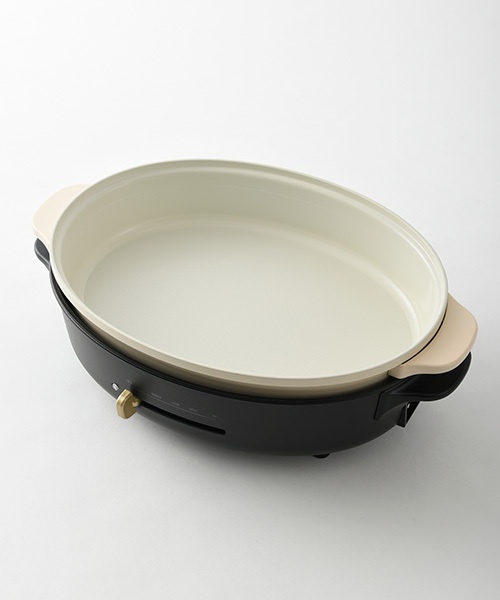 BRUNO oval hot plate ブラック