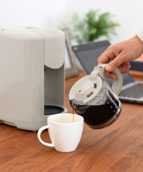 【新品】BRUNO コンパクトミル付きコーヒーメーカー グレージュ コンパクトミル付きコーヒーメーカー グレージュの通販 | BRUNO