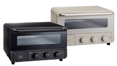 【カーネル✩さん専用】BRUNO ブラック スチームトースター レシピ本付き BRUNO オーブントースター スチーム＆ベイクトースター crassy+