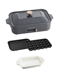 【新品・未使用】ブルーノホットプレート（ネイビー）セラミックコート鍋 BRUNO（ブルーノ） コンパクトホットプレート用 セラミックコート鍋 深 キッチン家電