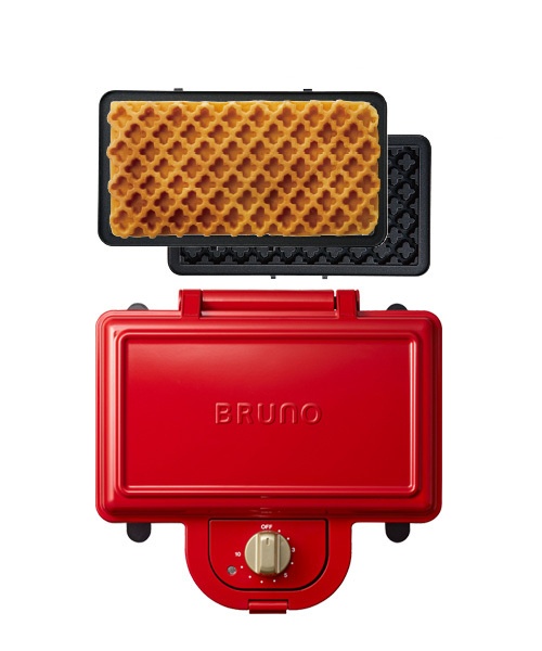 ホットサンドメーカーダブル レッド プレートセット Bruno ブルーノ オンラインショップ Idea Online