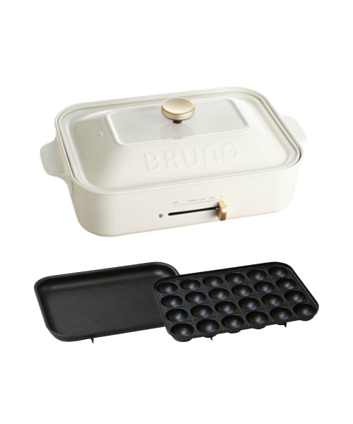 【BRUNO ENJOY+】コンパクトホットプレート＋スタンダードプラン(1年延長保証)セット レッドの通販 | BRUNO online