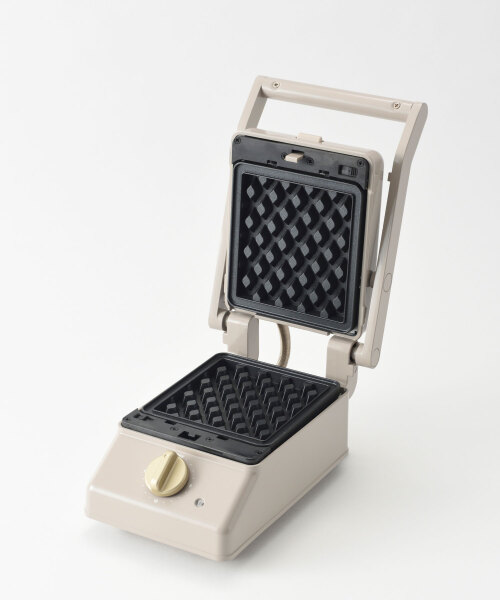 ブルーノ　ホットサンドメーカーダブル　ワッフル、グリルプレート　グレー グリルサンドメーカー シングル＋ワッフルプレート セット グレージュ