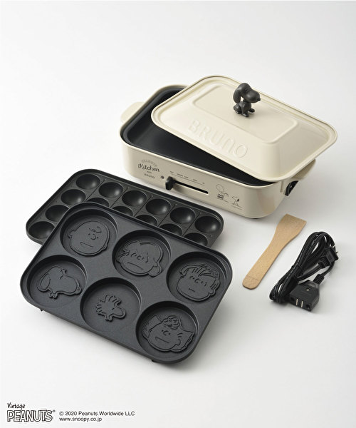 PEANUTS コンパクトホットプレート+セラミックコート鍋 BOXセット