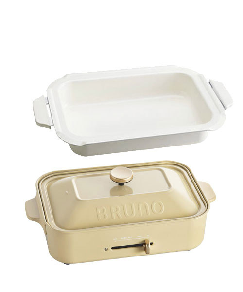 BRUNO コンパクトホットプレート セラミックコート鍋 セット-