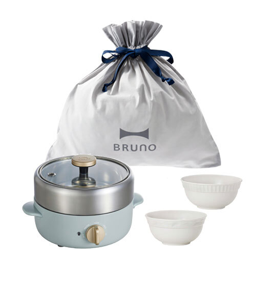 コンパクトマルチグリルポット+FLOWER ココット ギフトバッグセット