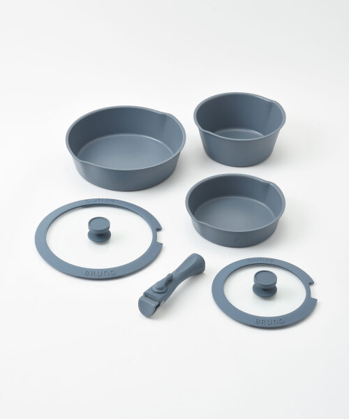 【新品未使用】BRUNO フライパン 6点セット　ピンクベージュ BRUNO フライパン6点セット ピンクベージュ フライパン6点セット