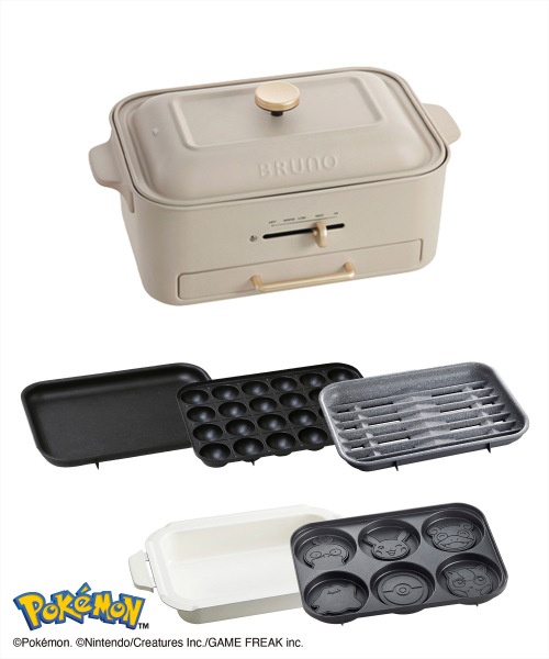 BRUNO コンパクトホットプレート 電気ケトル パンケーキプレート BRUNO コンパクトホットプレート PEANUTSモデル | セレクト
