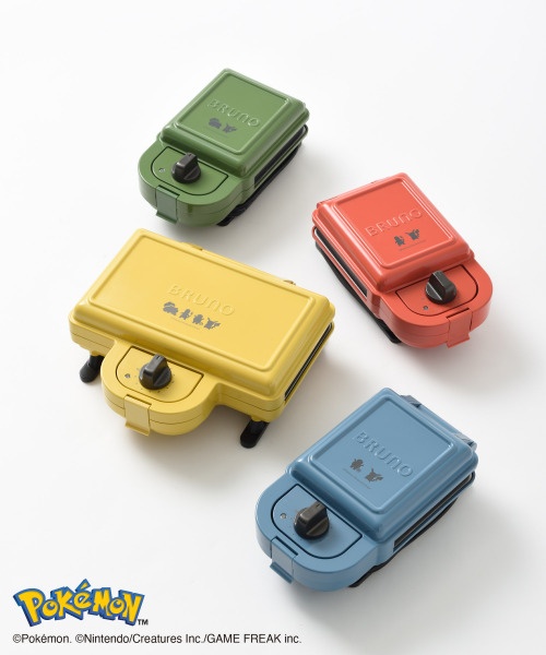 ［新品未開封］BRUNO ホットサンドメーカー ダブル ポケモンデザイン 楽天市場】ブルーノ ポケモン ホットサンドメーカー ダブル