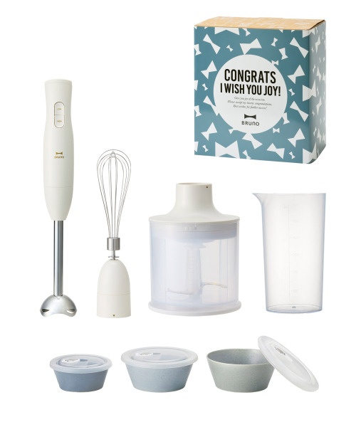 おめでとう》マルチスティックブレンダー2+セラミック保存容器 ギフト