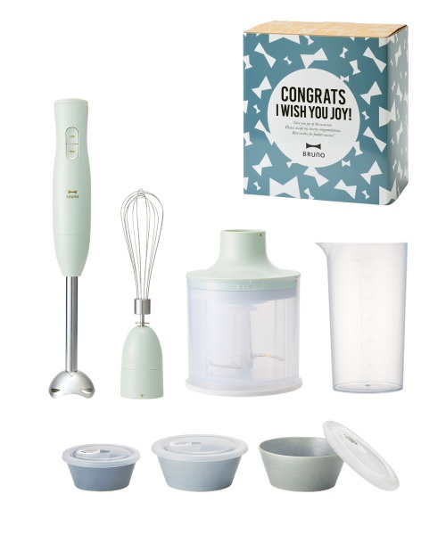 おめでとう》マルチスティックブレンダー2+セラミック保存容器 ギフト