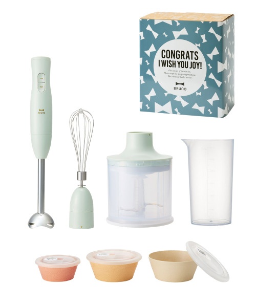 おめでとう》マルチスティックブレンダー2+セラミック保存容器 ギフト