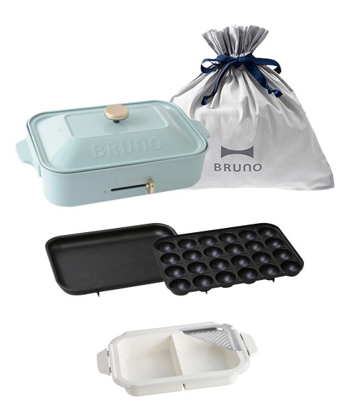 コンパクトホットプレート＋セラミックコート仕切り鍋 ギフトバッグ