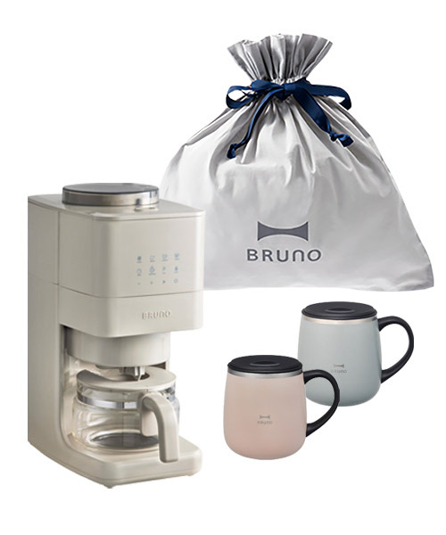 コーン式ミル付き全自動コーヒーメーカー +蓋つきステンレスマグ