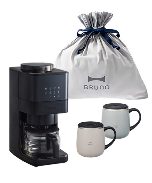 コーン式ミル付き全自動コーヒーメーカー +蓋つきステンレスマグ