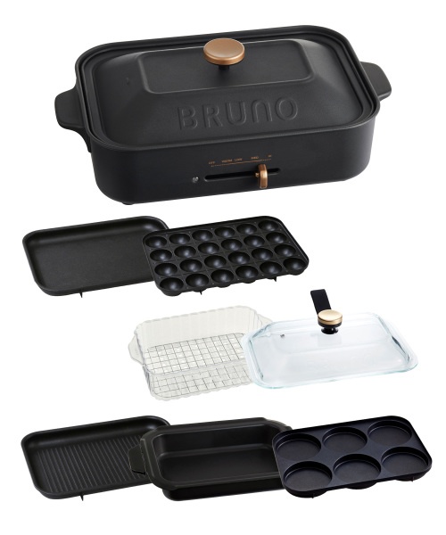 【未使用】BRUNO ホットプレート ブラック BRUNOが限定カラー「キャストブラック」の「コンパクトホットプレート